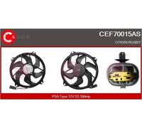 CEF70015AS CASCO Elettromotore, Ventola radiatore per CITROËN,PEUGEOT