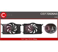 Motore ventola radiatore per guida a Sx/Dx CEF72026AS CASCO per FORD FOCUS III