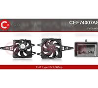 Motore ventola radiatore per guida a Sx/Dx CEF74007AS CASCO per FIAT LANCIA