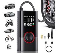 Motorenbau Compressore Aria Portatile Auto - Mini Gonfiatore Pompa ad Aria Senza Fili con manometro Digitale e Luce LED, 150 PSI, gonfiaggio 3 Volte più Veloce e spegnimento Automatico