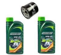 Motoreöl Ölfilter OC574 Set 10W40 2 Liter per Suzuki LT-A LTA 400 LT-F LTF 500