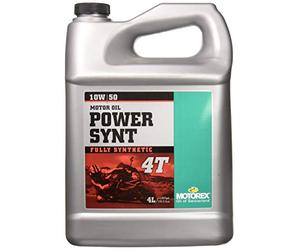 Motorex 82.412020 - Olio Motore Power SAE 10W/50, Totalmente Sintetico, specifico per Moto a 4 Tempi, Contenitore da 4 l