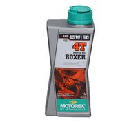 Motorex Boxer 4T 15W50 Sintetico Hochleistungs-Motorenoel 1Liter Bottiglia