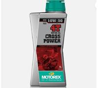 MOTOREX CROSS POWER 4T 10W/50 JASO MA 2 Flacone 1 ltr