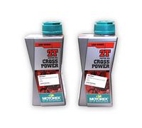 MOTOREX Crosspower 2T Moto da Corsa 2 Tempi Olio Motore X 2, 1 Litro Bottiglie