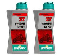 Motorex Power Synt 2T Olio Miscela Motore Moto Scooter Full Synthetic 2LT