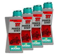 Motorex Power Synt 2T Olio Miscela Motore Moto Scooter Full Synthetic 4LT