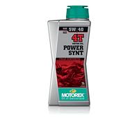 OLIO MOTORE ALTE PRESTAZIONI MOTO MOTOREX POWER SYNT 4T 5W40 JASO MA2 100% SINT