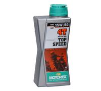 Motorex Top Speed 4T 15W/50 Olio Motore Sintetico 4 Tempi 1 Litro Bottiglia