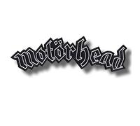 Motorhead 1 Toppa ricamata termoadesiva, bianco/nero, per adulti