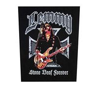 Motorhead Backpatch Lemmy Stone Deaf Forever Ufficiale Nero Cotton 36Cm X 29Cm