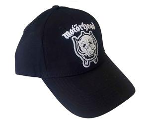 Motorhead Cappellino da Baseball Warpig Band Logo England Nuovo Ufficiale Nero Size One Size