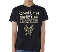 Motorhead Deaf Not Blind ufficiale Uomo maglietta unisex