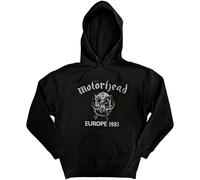 Motorhead Europe '81 ufficiale Felpa con Cappuccio