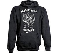 Motorhead - Felpa con cappuccio, Uomo, Nero (Black), X-Large
