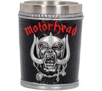 Nemesis Now Black B4122M8 Motorhead bicchierino da liquore 7 cm, resina con inserto in acciaio inox, 35 millilitri