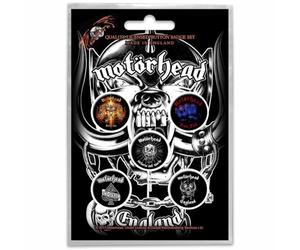 Motorhead Pacchetto Badge Pin Ufficiale England (Set di 5)