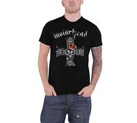 Motorhead T Shirt England Warpig Band Logo Nuovo Ufficiale Uomo Nero Size XL