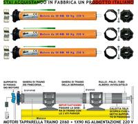 MOTORI TAPPARELLA 220 V 2X30 1X50 NM SERRANDA AVVOLGIBILE 2 DA 60 KG E UNO 90 KG