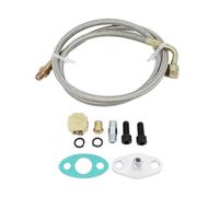 motori Turbo Kit tubo di scarico per alimentazione olio/acqua turbo T3 T4 T60 T61 T70 da 1/8" olio 90 gradi 41 pollici Turbocompressore accessori