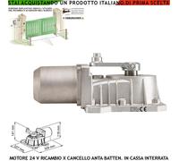 Motoriduttore 24Vdc Ricambio Per Cassa Interrata IP67 x Cancello Automatico Anta