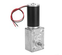 Motoriduttore a vite senza fine, 24 V CC, con meccanismo autobloccante, coppia elevata, 68 kg, ingranaggi in metallo per sistemi automatizzati, argento (24 V, 160 giri/min)