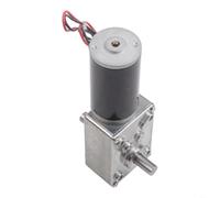 Motoriduttore a vite senza fine a doppio albero da 24 V CC, coppia di 68 kg, autobloccante, cuscinetto a sfera integrato, 115 × 31 × 61 mm, per automazione di robot banchi (12 V 12 rpm)