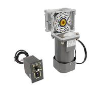 Motoriduttore a vite senza fine da 220 V e 180 W con regolatore di velocità - Ingranaggio a vite senza fine motore velocità regolabile, coppia 35 NM - Riduttore per industria, automazione