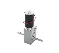 Motoriduttore a Vite Senza Fine Motore a corrente continua a doppio albero da 12 V, riduttore a vite senza fine, coppia elevata, 70 kg.cm, motore a 24 volt, albero a D(12V 160RPM,Single Motor)