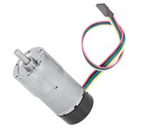 Motoriduttore con Encoder Ad Alta Torsione con Riduzione della velocità del Motoriduttore in Metallo DC12V JGB37-3530 (18,5 giri/min)