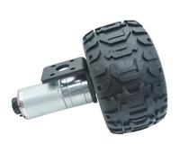 Motoriduttore con encoder CC JGA25-370, motore avanti/indietro con ingranaggio metallico, 12-1360 giri/min, coppia elevata miniaturizzata