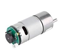 Motoriduttore DC 12V 24V 10-1500 RPM con Riduzione Velocità e Encoder - Albero di Uscita Eccentrico Diametro 37mm, Motoriduttore a Elevata Coppia per Automazione Industriale