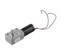 Motoriduttore elettrico a vite senza fine DC 12V 24V spazzolato con ingranaggi in metallo per riduzione della velocità e coppia in progetti elettronici (12 V 80 giri/min)