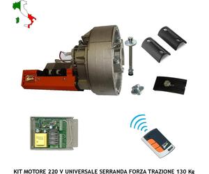 MOTORIDUTTORE ELLETROMECCANICO 130 KG 220 V SARACINESCA 1 RADIOCOMANDO CENTRALE
