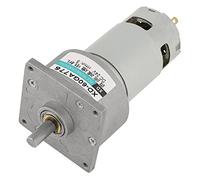 Motoriduttore in metallo DC, DC12V/24V 35W velocità regolabile CW/CCW Mini Coppia Elevata Velocità del Cambio per automazione dell'ufficio, automazione domestica(12V 150rpm)