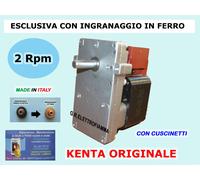 MOTORIDUTTORE MOTORE STUFA PELLET KENTA K 911 - 2 RPM - 230V 28W INGR FERRO