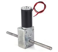 Motoriduttore, Motoriduttore a Coppia Elevata 12V, Motoriduttore a Vite Senza Fine a Doppio Albero M8 Doppio Motore di Riduzione a Destra (Rapporto di riduzione 670)