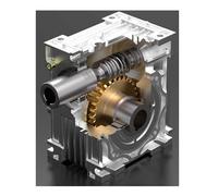 Motoriduttore riduttore World a coppia elevata NMRV063 Rapporto di decelerazione del da 5: 1 a 100: for motore passo-passo dispositivo CNC,Stampanti 3D/Robot/CNC fai-da-te(15 to 1,NEMA42-110x110)