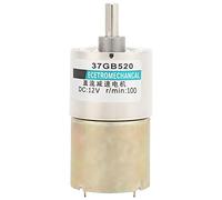 Motoriduttore Riduzione Velocità Regolabile DC12V, Micro Riduttore CW CCW, Metallo - Prestazioni Stabili, Protezione Sovraccarico, Per CNC e Macchinari di Precisione (100 giri/min)