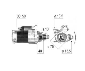 Motorino avviamento 201350B 201350D 201350H