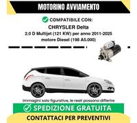 MOTORINO AVVIAMENTO CHRYSLER Delta 2.0 D Multijet 121 kw Diesel 2011-2025