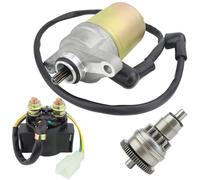 Motorino Avviamento Motorino Di Avviamento E Azionamento Relè Solenoide Per GY6 47cc 49cc 50cc Scooter Ciclomotore ATV Go Kart Motorini D'Avviamento