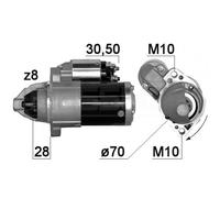 Motorino avviamento per Citroen C-Crosser Mitsubishi ASX Lancer VIII