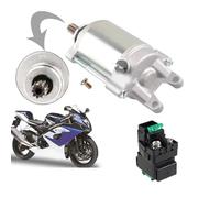 Motorino Avviamento Set Relè Motorino Avviamento Elettrico Per Suzuki Per GSXR1000 2001-2008 Per GSXR1000Z GSF400 GSF600 GSF600S Motorini D'Avviamento