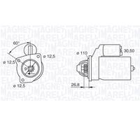 MAGNETI MARELLI 063216731010 Motorino avviamento