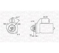 Motorino d'avviamento 063720371010 MAGNETI MARELLI per FIAT ROVER LANCIA