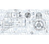 Motorino d'avviamento 063720660010 MAGNETI MARELLI per NISSAN