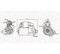 Motorino d'avviamento 063721062010 MAGNETI MARELLI per AUDI VW FORD SEAT KIA