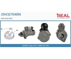 Motorino d'avviamento 20432704BN REAL per MERCEDES-BENZ