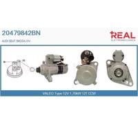 Motorino d'avviamento 20479842BN REAL per VW SEAT SKODA
